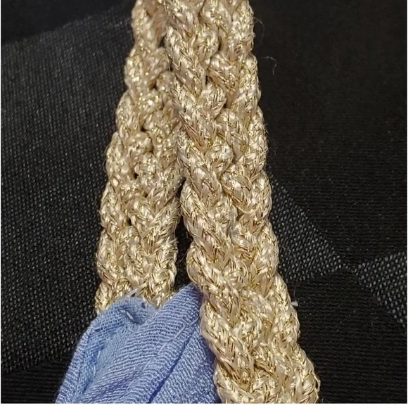 ⭐️Sand & Spirit Periwinkle Braided
Metallic Sundress, Excellent Condition,Size M - Picture 3 of 16